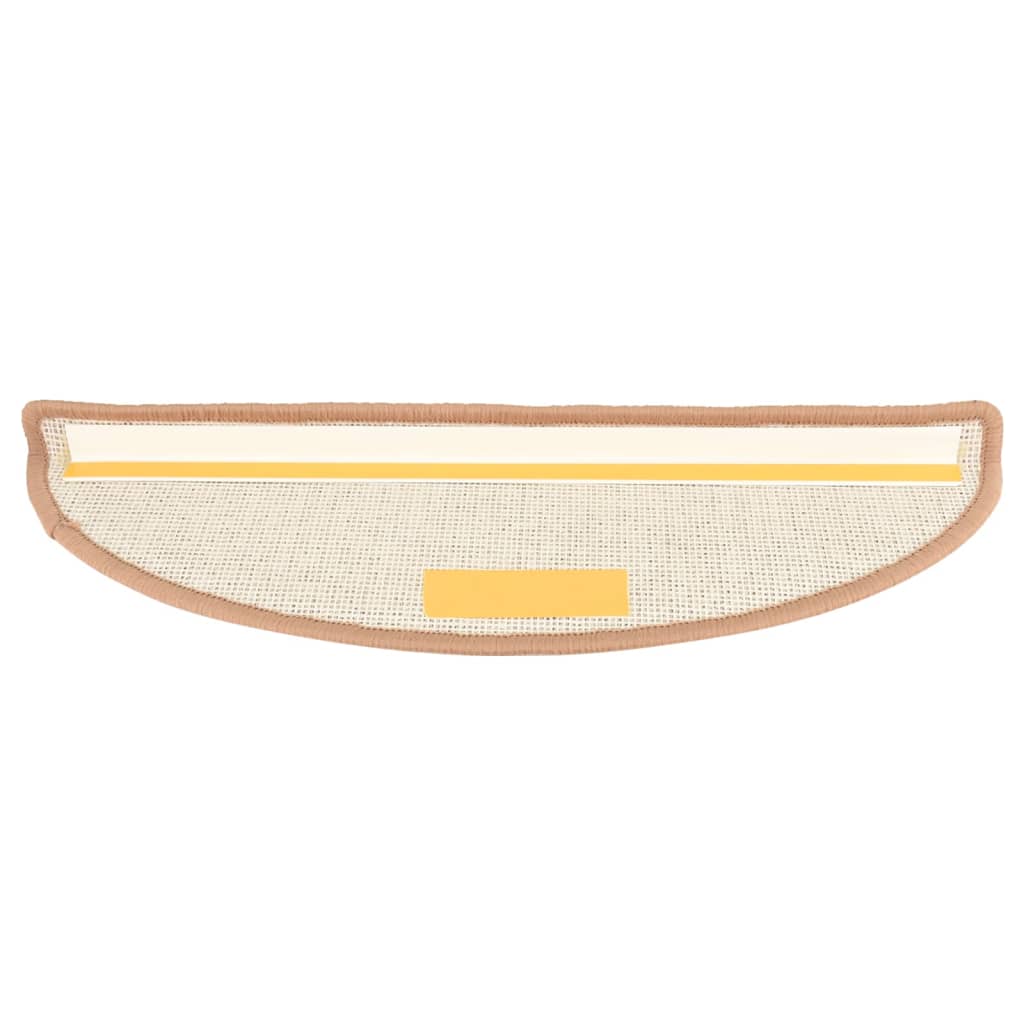 Trappematter 15 stk 65x21x4 cm lysebrune halvrund store