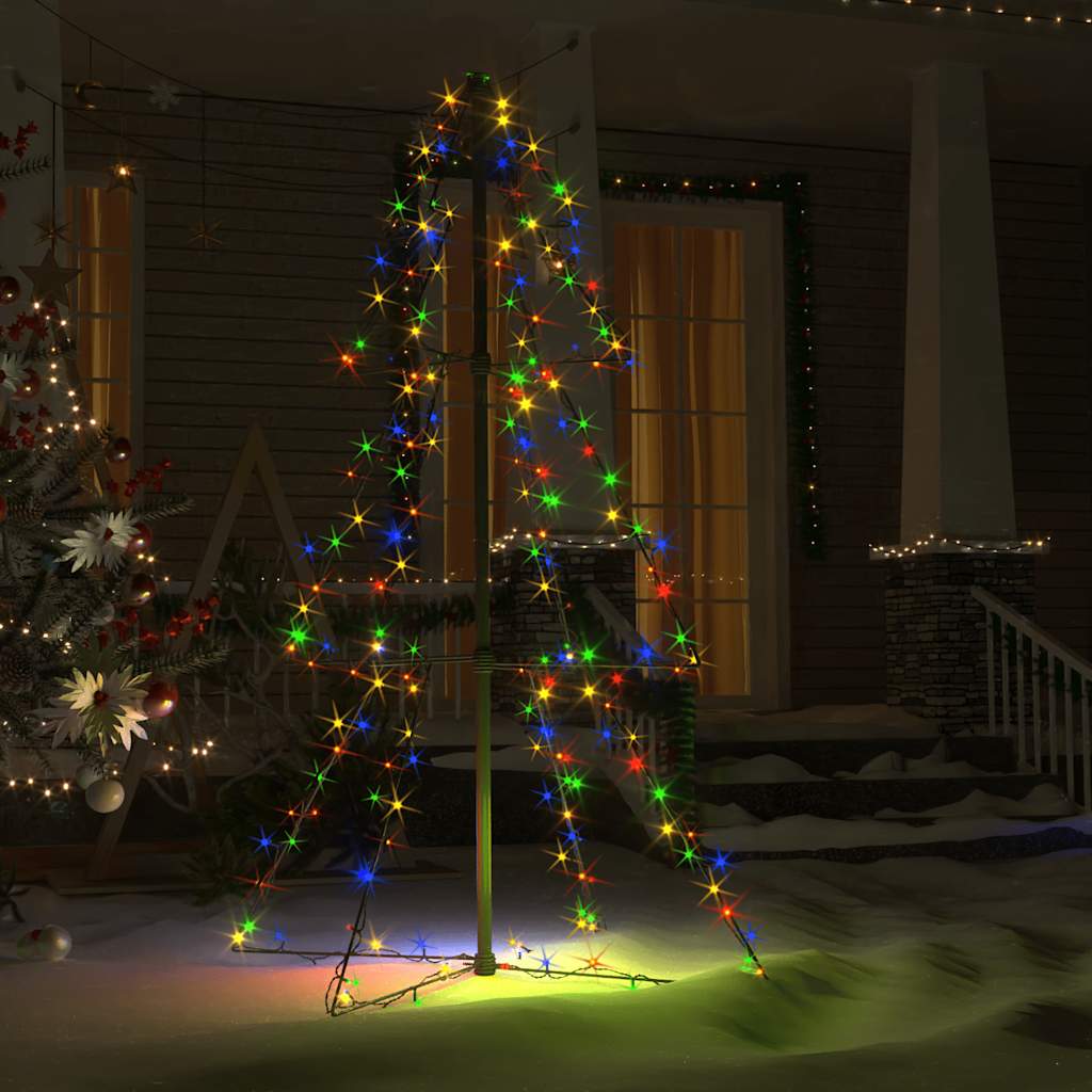 Juletrekjegle 160 LED innendørs og utendørs 78x120 cm