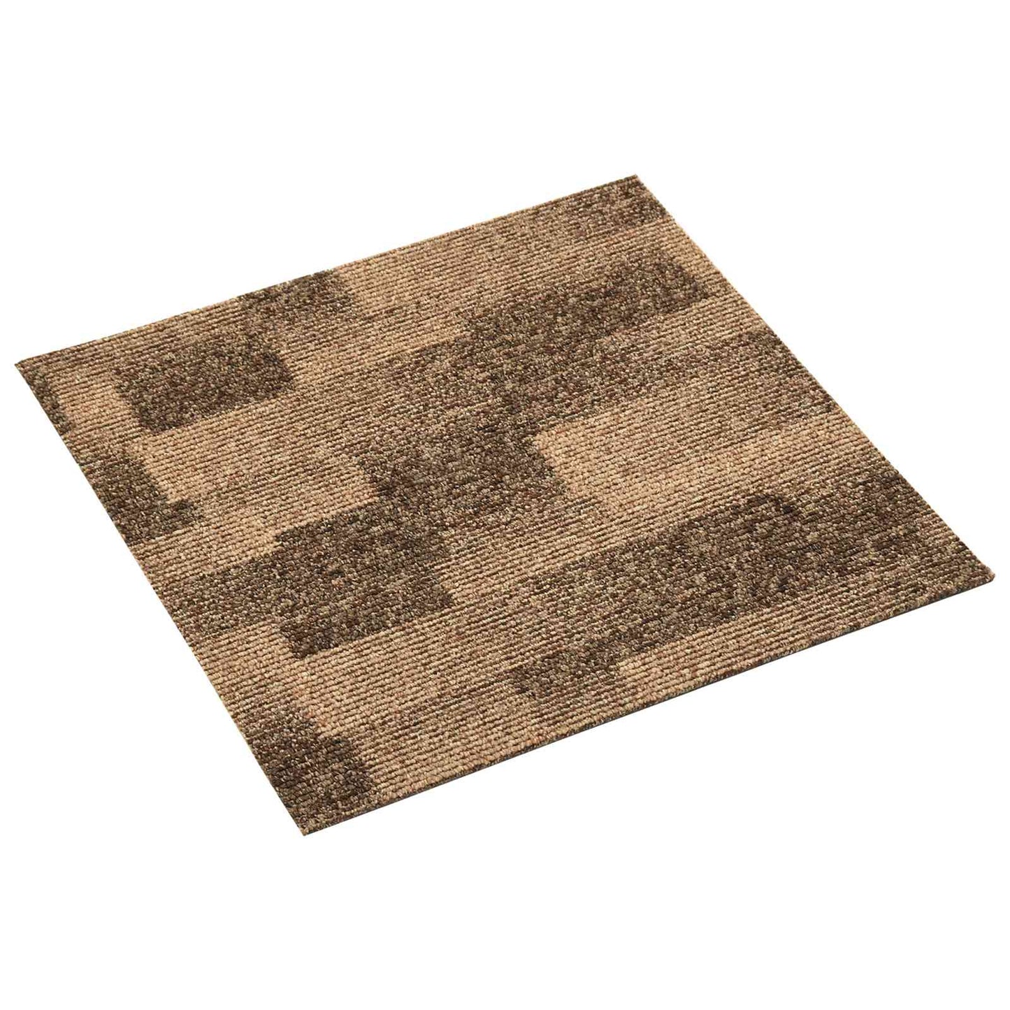 Gulvteppe 20 pcs Brun 50 x 50 cm PP
