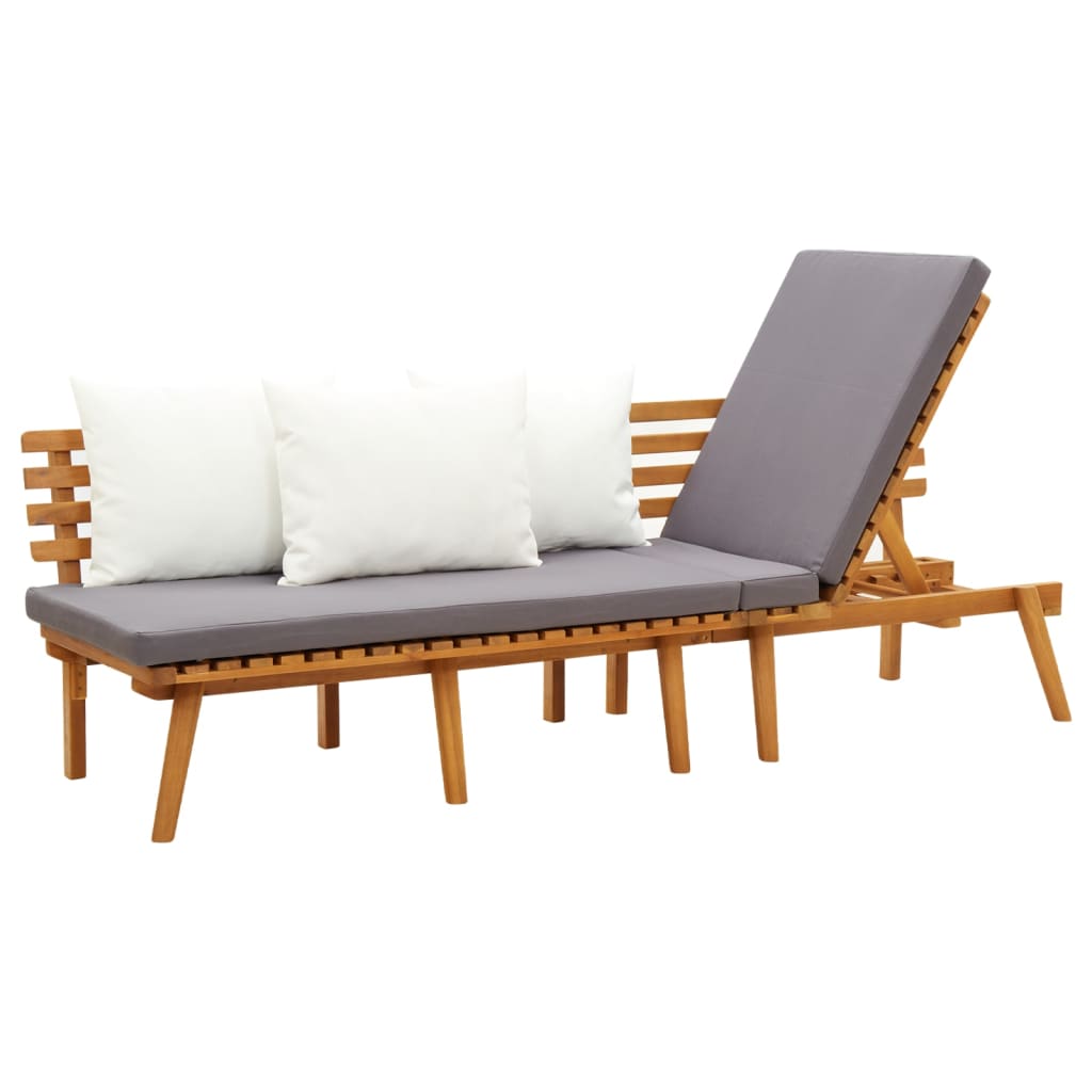 Utendørs dagseng 200x65 cm heltre akasie