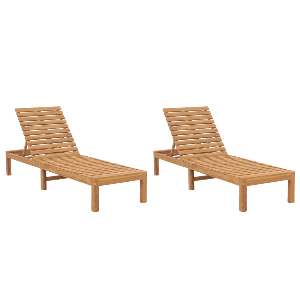 Solsenger 2 stk heltre teak