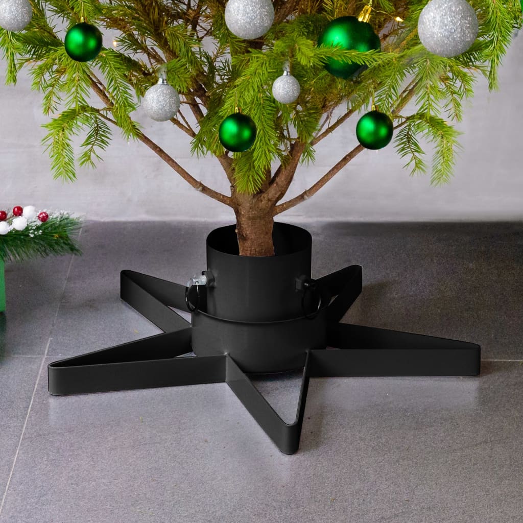Juletrestativ svart 47x47x13,5 cm
