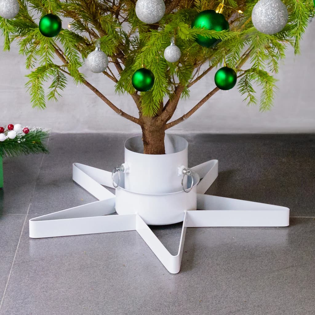 Juletrestativ hvit 47x47x13,5 cm