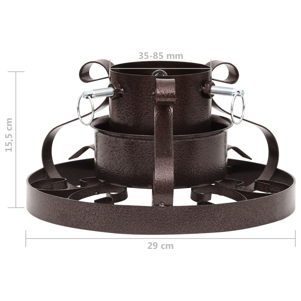 Juletrestativ antikk kobber 29x29x15,5 cm