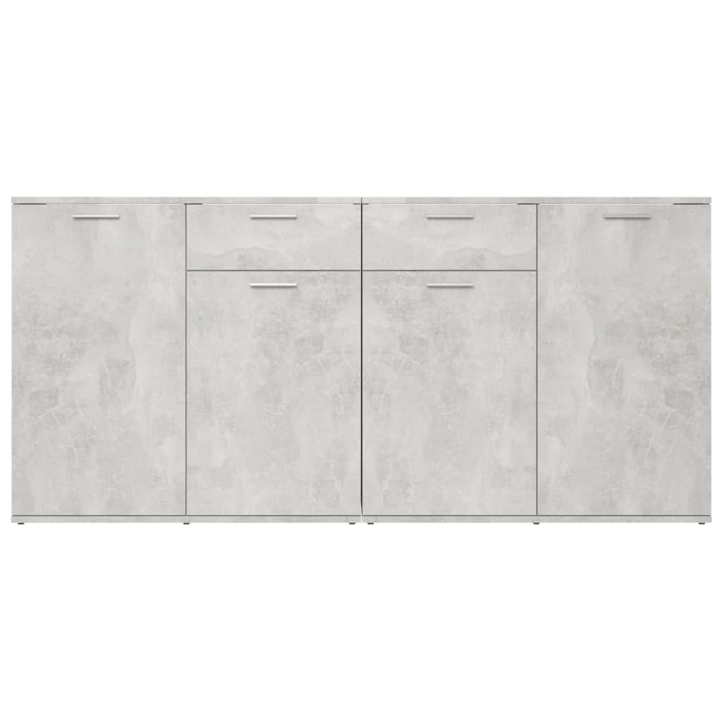 Skjenk betonggrå 160x36x75 cm konstruert tre