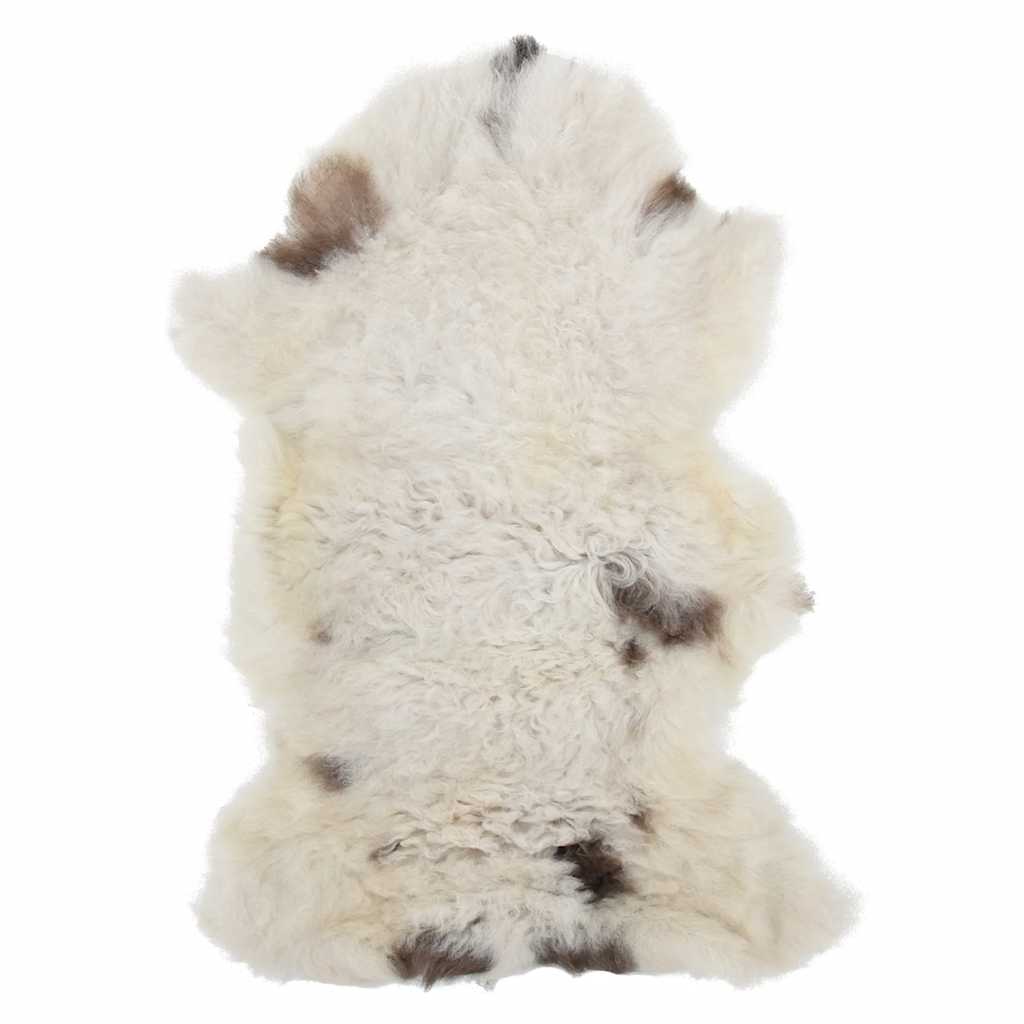 Teppe av saueskinn (60-70)x(90-100) cm blandet farge