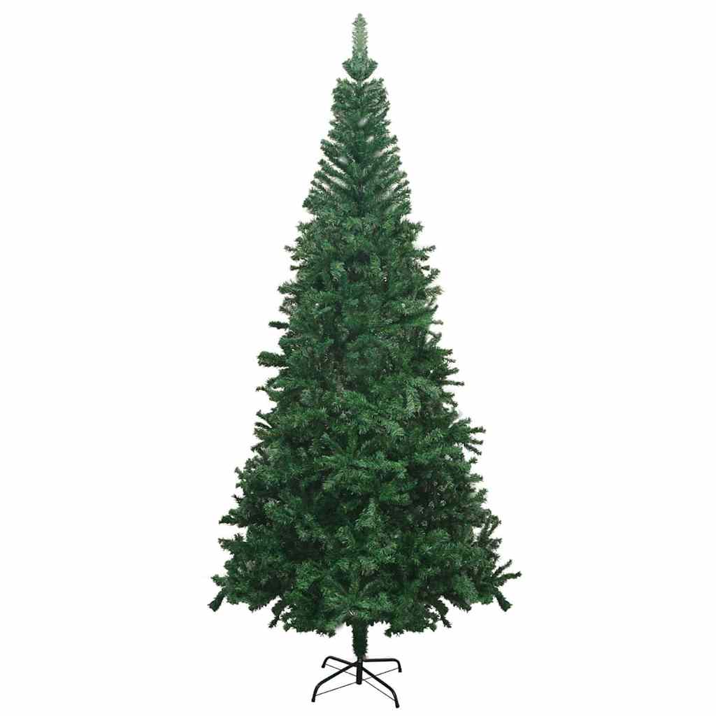 Forhåndsbelyst kunstig juletre med kulesett L 240 cm grønn