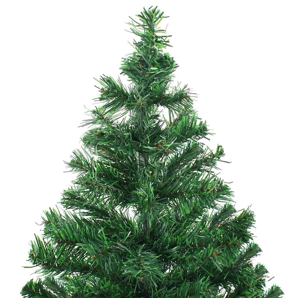 Forhåndsbelyst kunstig juletre med kulesett 120 cm 230 grener