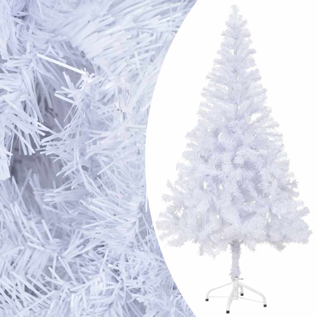 Forhåndsbelyst kunstig juletre med kulesett 120 cm 230 grener