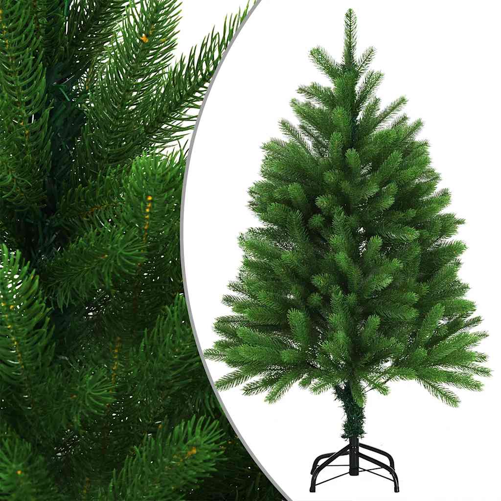 Forhåndsbelyst kunstig juletre med kulesett 120 cm grønn