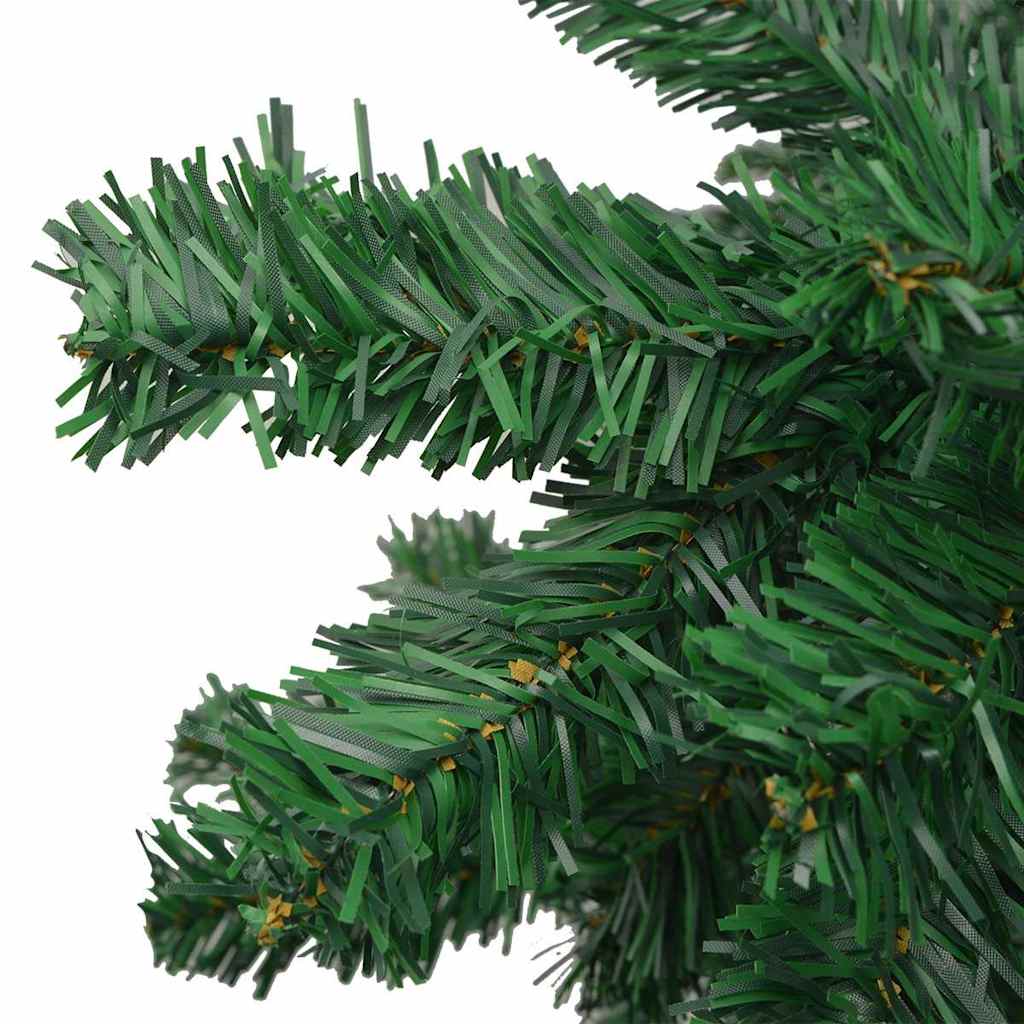 Forhåndsbelyst kunstig juletre med kulesett L 240 cm grønn