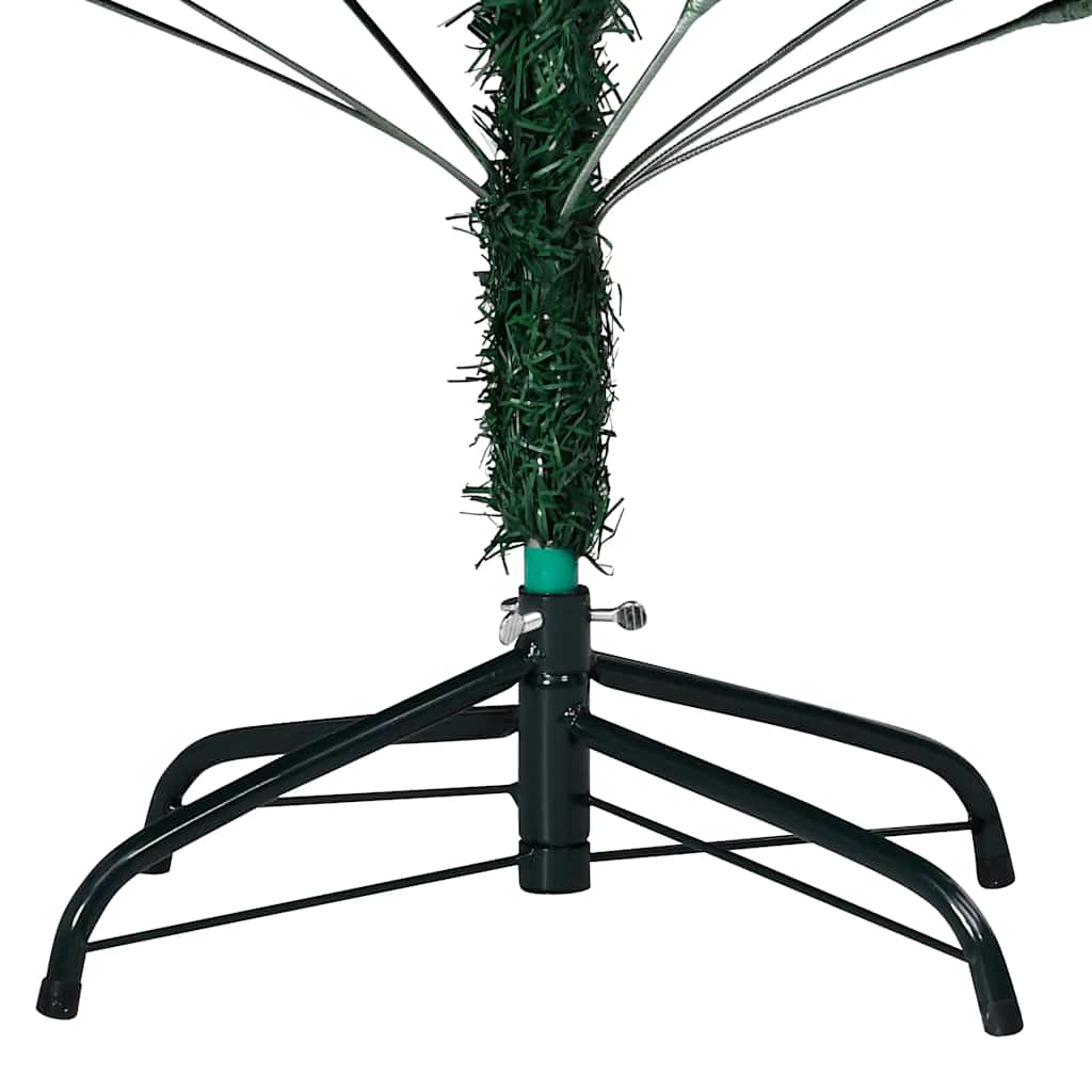 Forhåndsbelyst kunstig juletre med kulesett grønn 240 cm