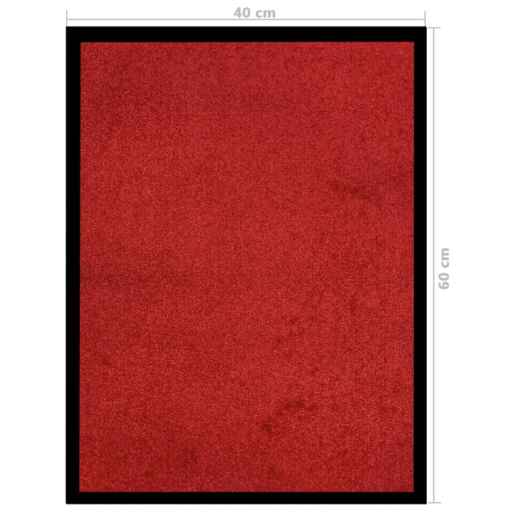 Dørmatte rød 40x60 cm