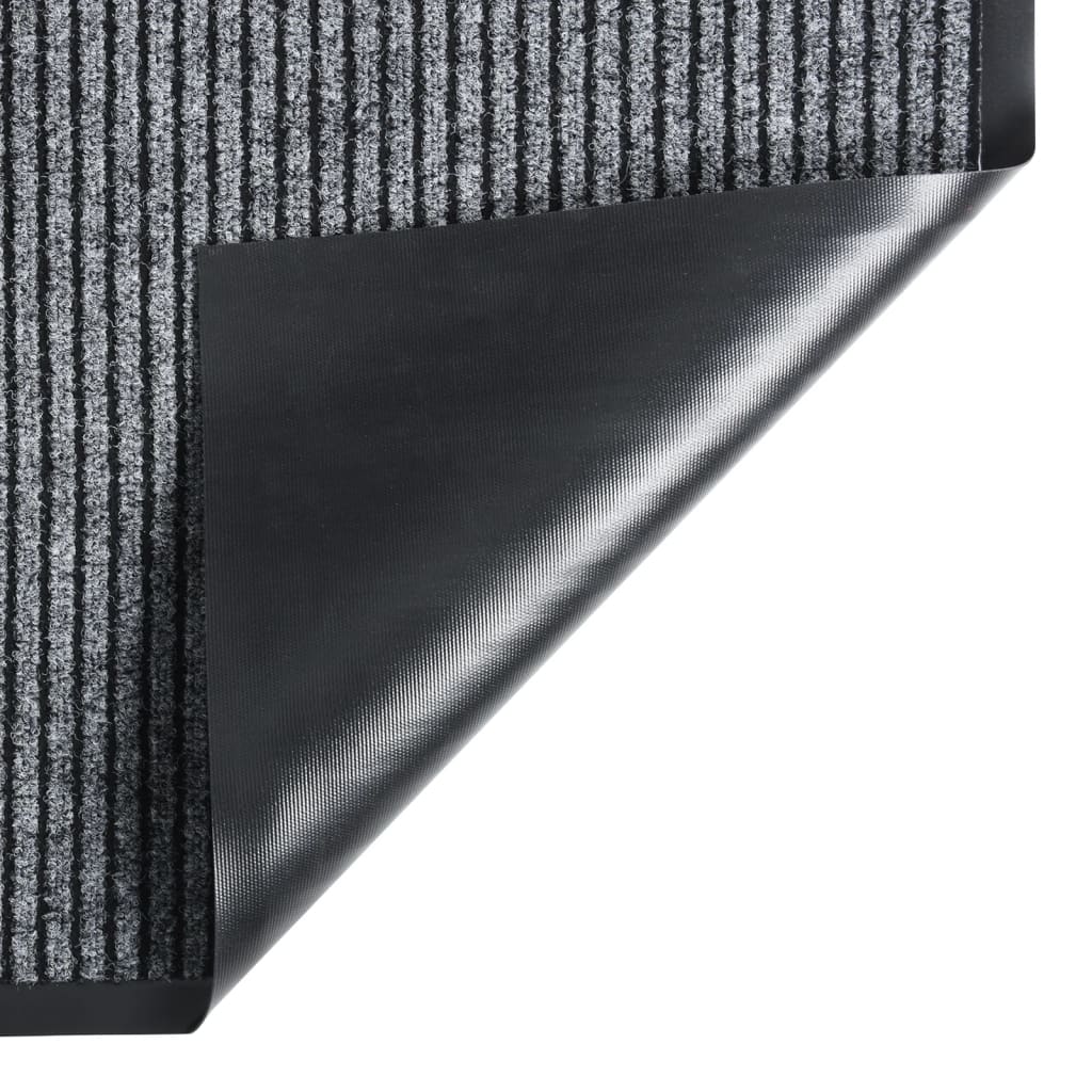 Dørmatte stripet grå 40x60 cm
