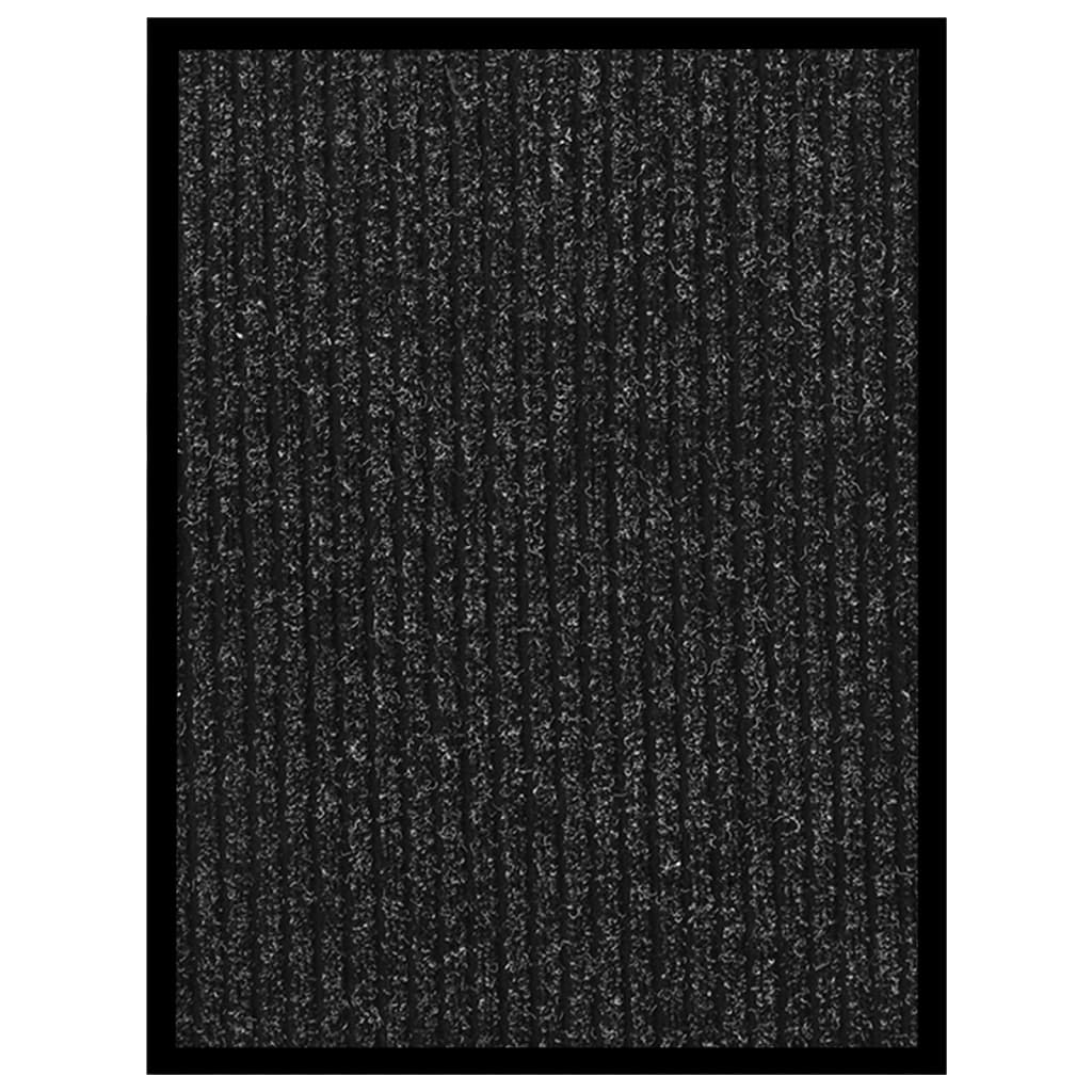 Dørmatte stripet antrasitt 40x60 cm