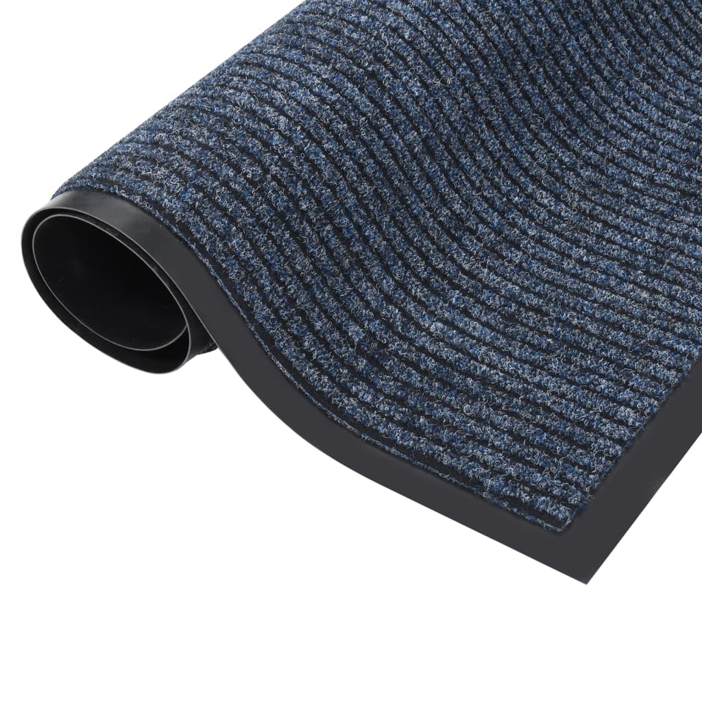 Dørmatte stripet blå 40x60 cm