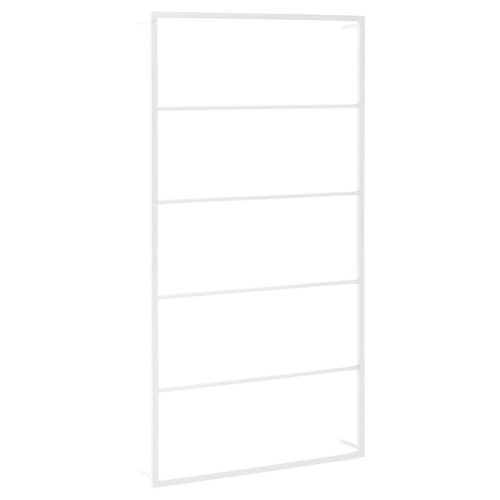 Håndklestativ hvit 60x10x116 cm stål
