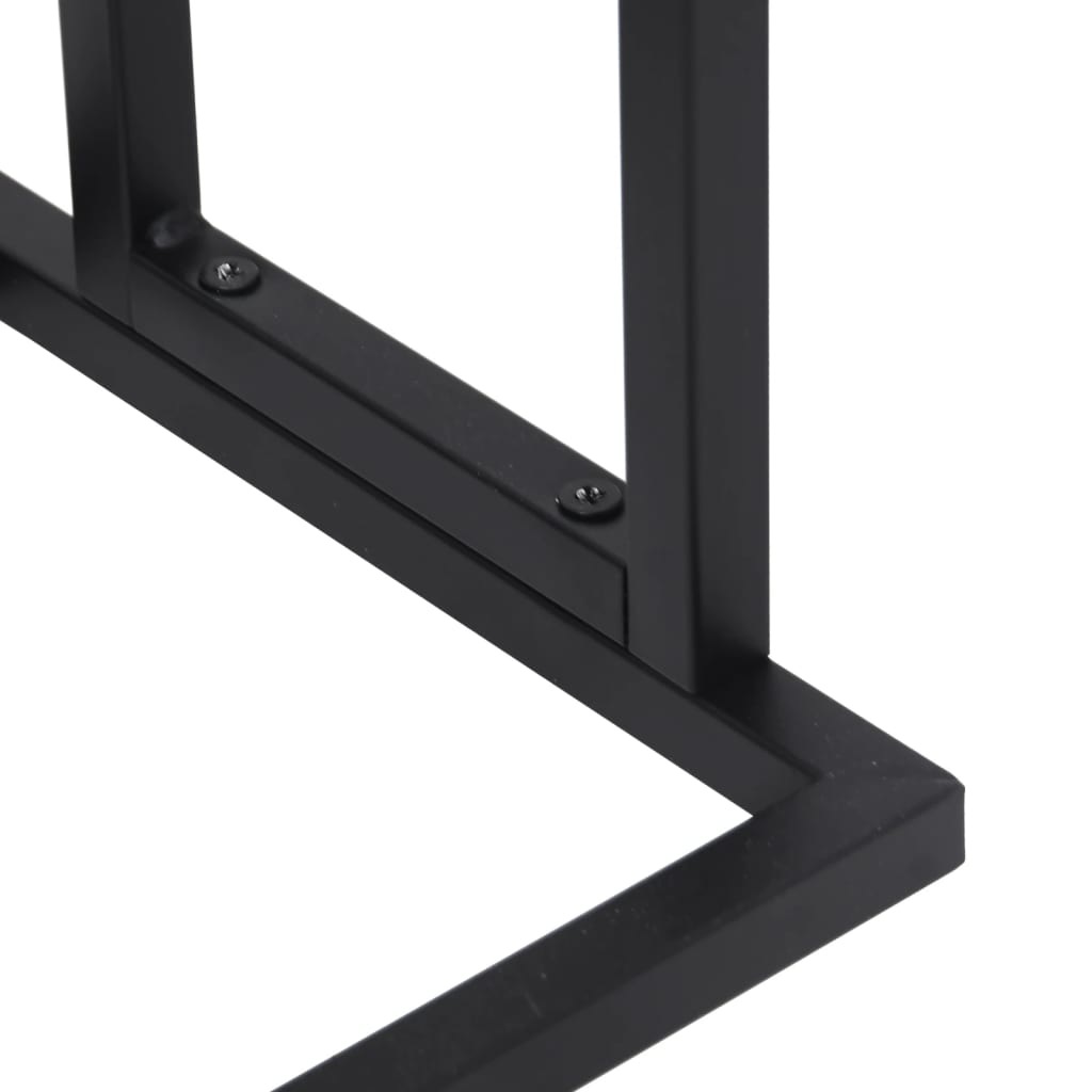 Håndklestativ svart 48x24x78,5 cm jern