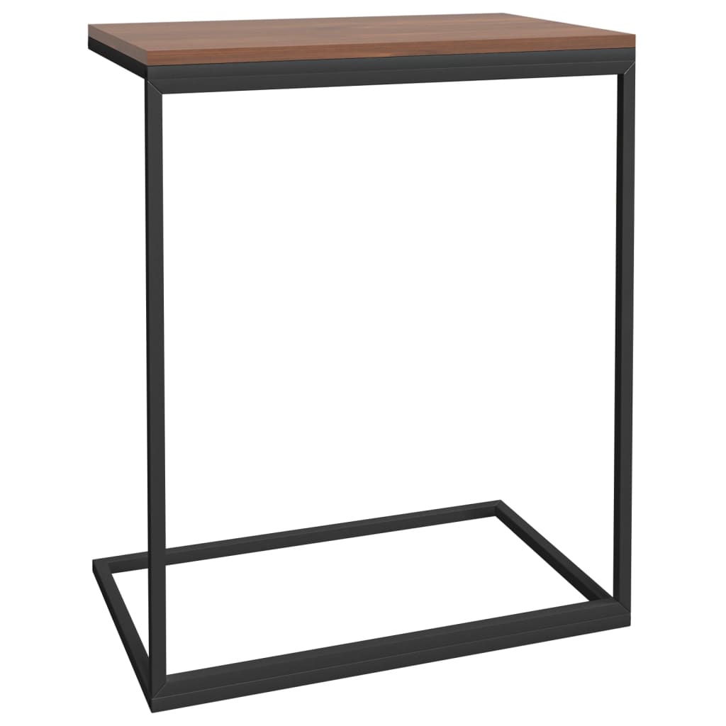 Sidebord svart 55x35x66 cm konstruert tre