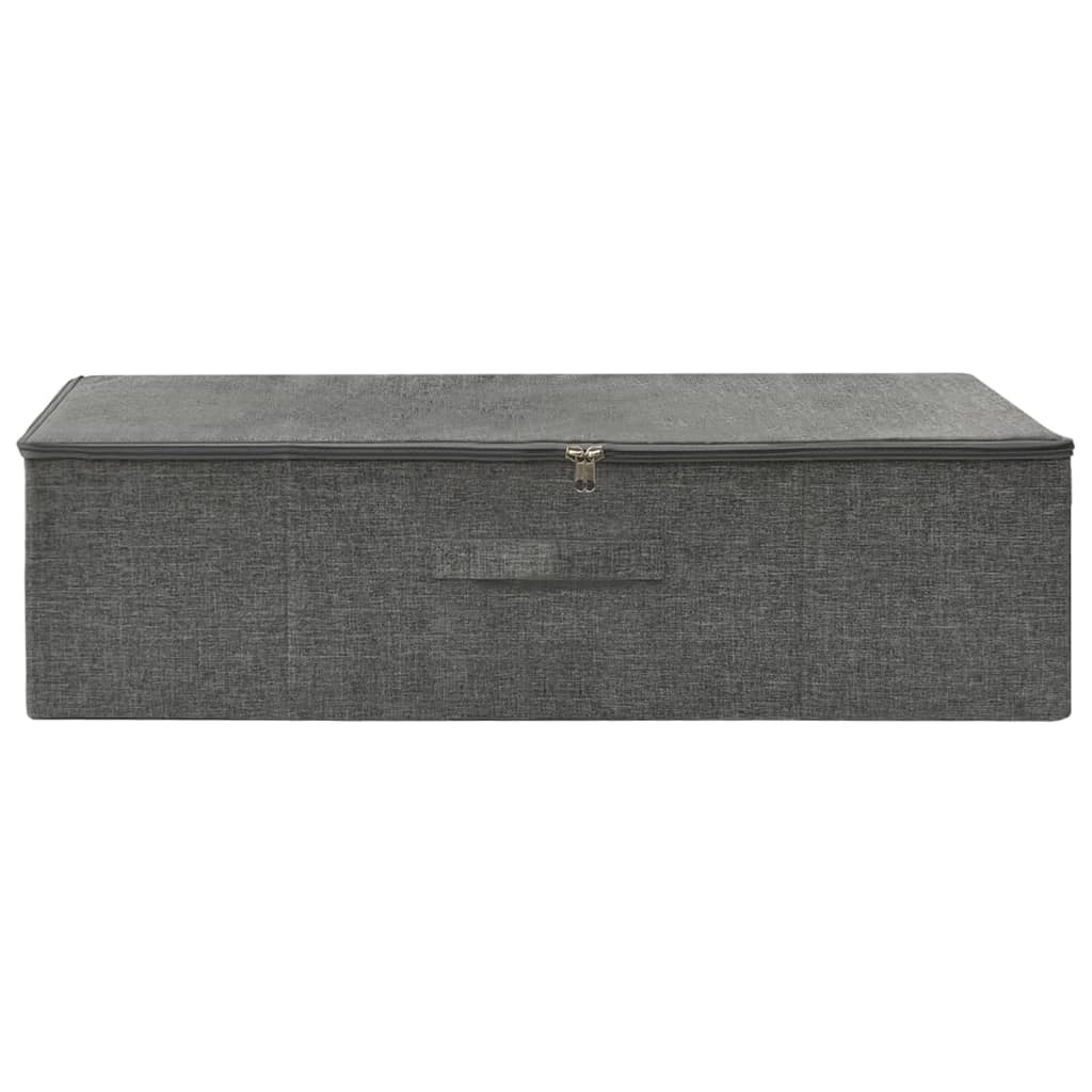 Oppbevaringsboks stoff 70x40x18 cm antrasitt