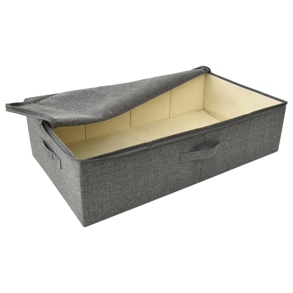 Oppbevaringsboks stoff 70x40x18 cm antrasitt