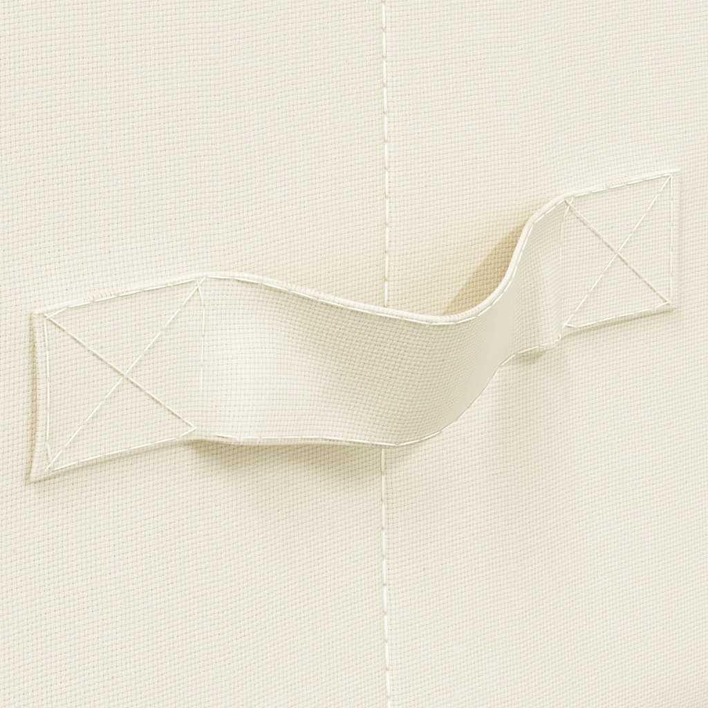 Oppbevaringsboks stoff 70x40x18 cm kremhvit