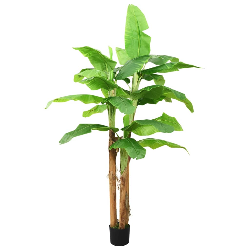 Kunstig banantre med potte 140 cm grønn