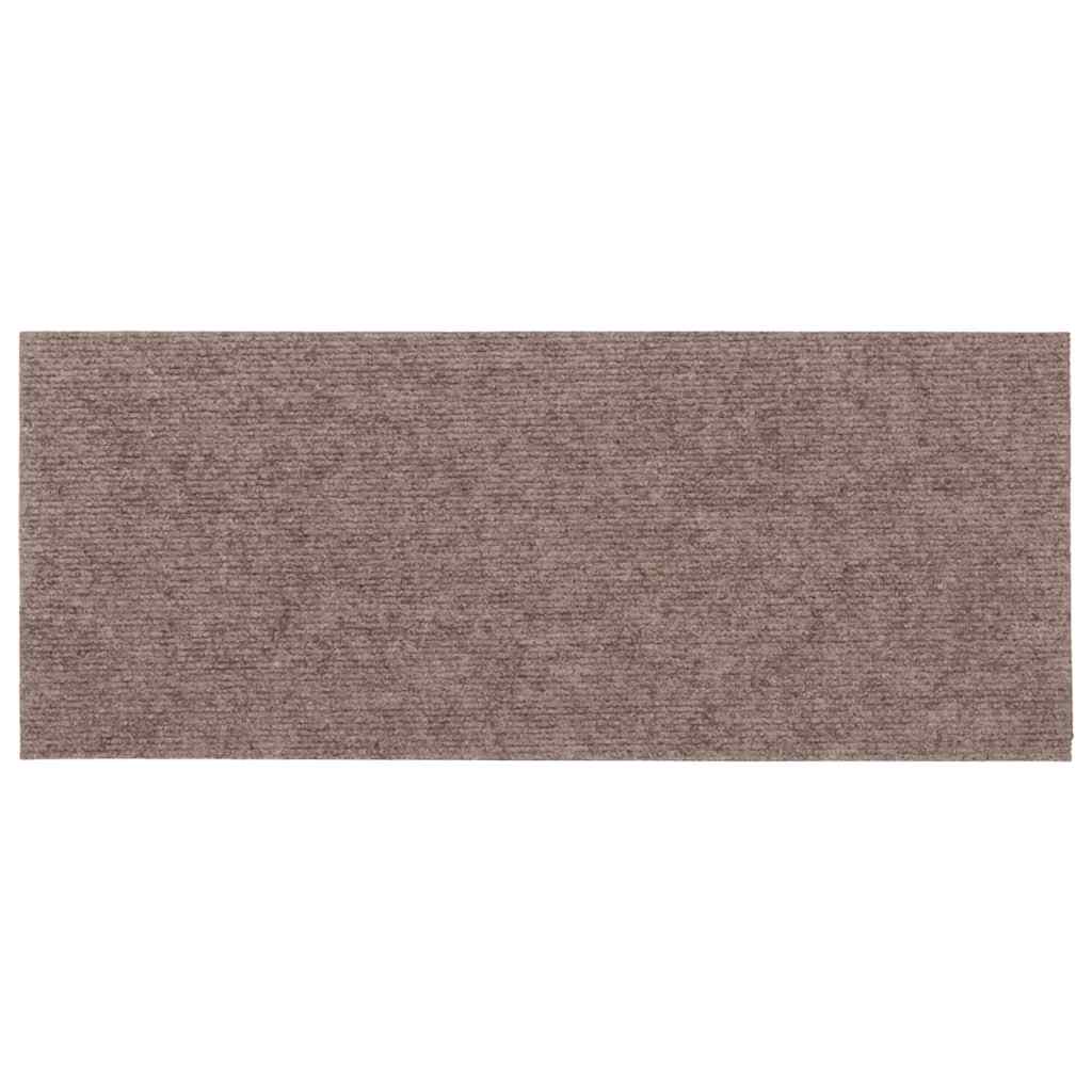 Trappematter selvklebende 15 stk 60x25 cm lysebrune rektangulære