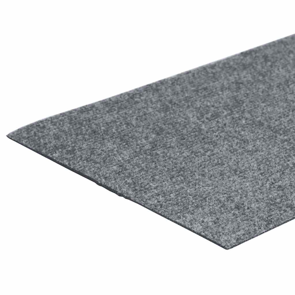 Trappematter selvklebende 15 stk 60x25 cm lysegrå rektangulære