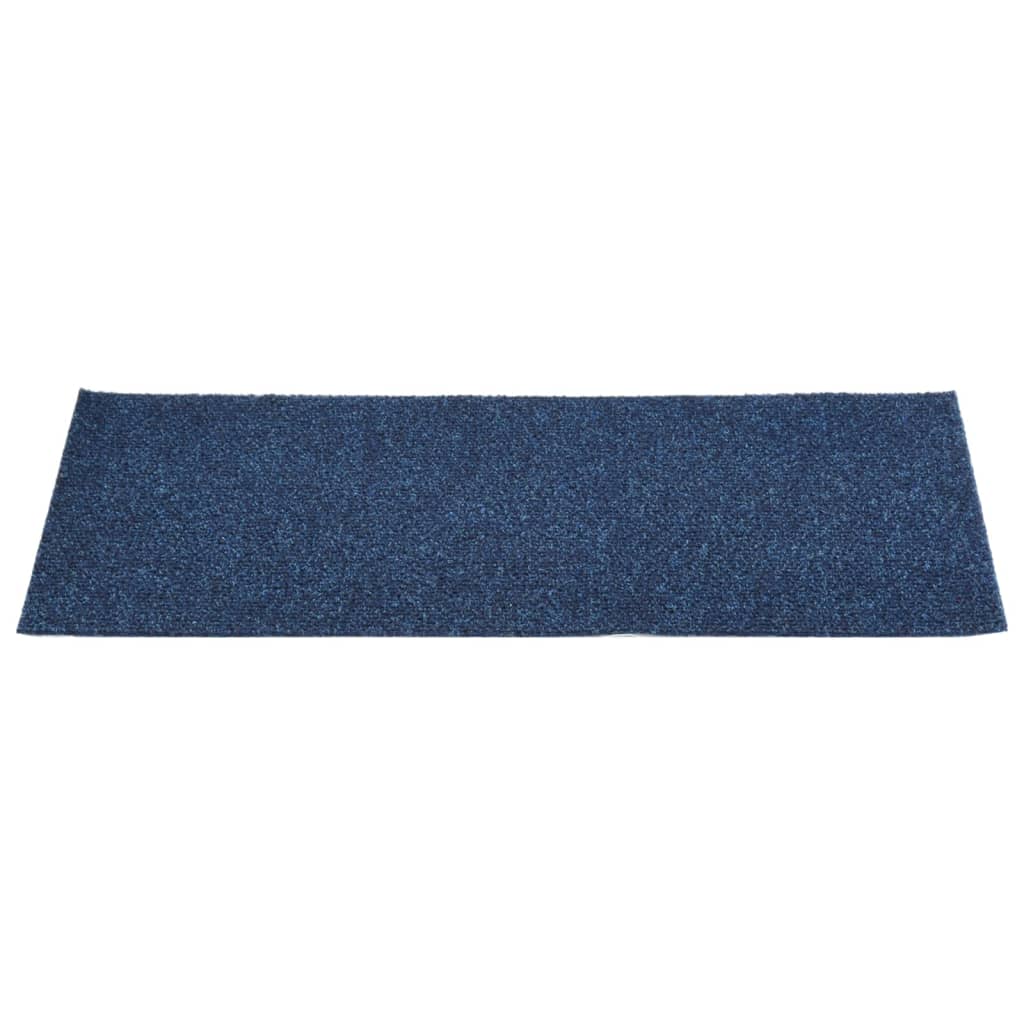 Trappematter selvklebende 15 stk 60x25 cm marineblå rektangulære