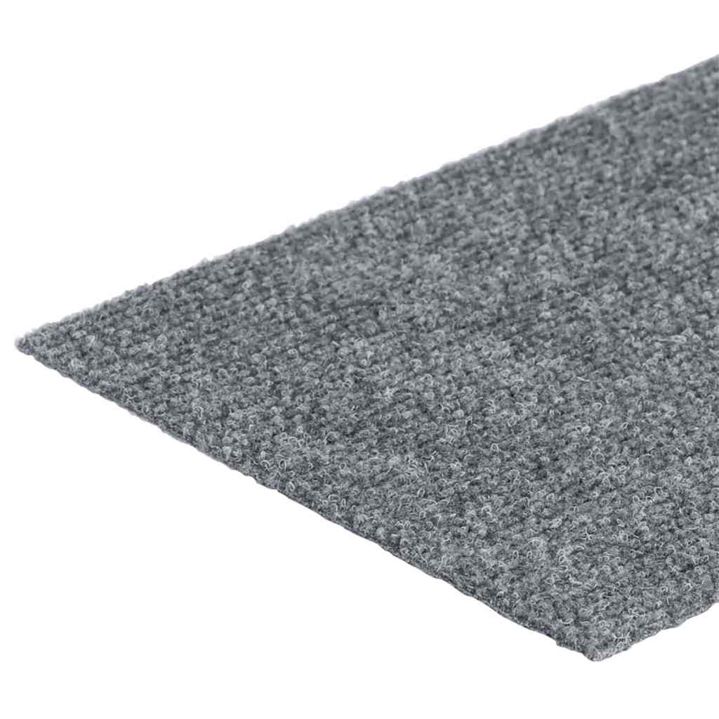 Trappematter selvklebende 15 stk 76x20 cm lysegrå rektangulære