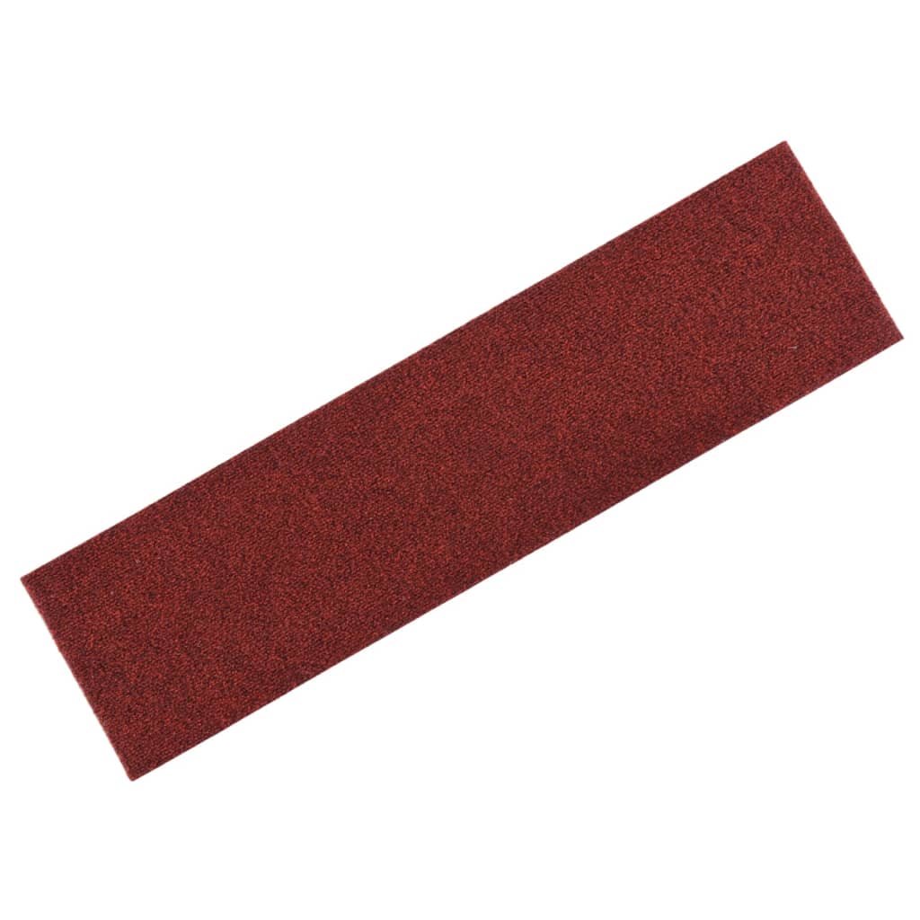 Trappematter selvklebende 15 stk 76x20 cm bordeauxrød rektangulær