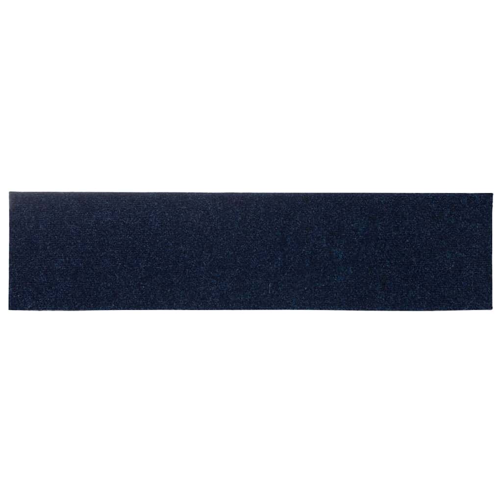 Trappematter selvklebende 15 stk 76x20 cm marineblå rektangulære