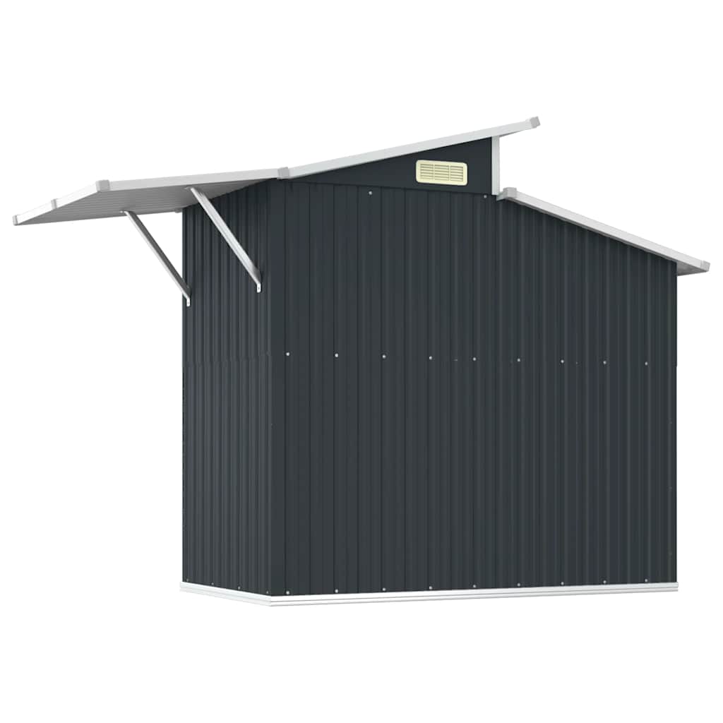 Hageskur antrasitt 270x130x208,5 cm galvanisert stål