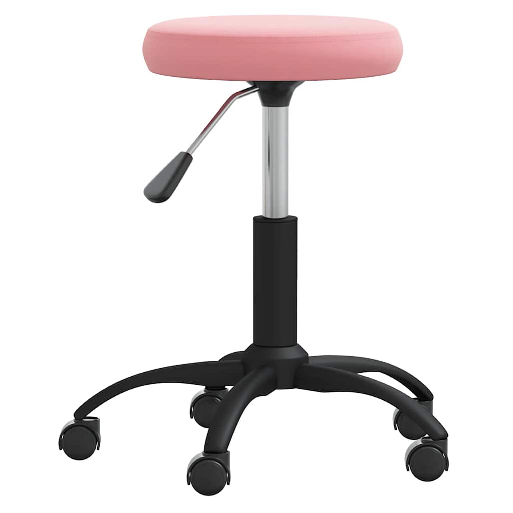 Kontorstol rosa fløyel