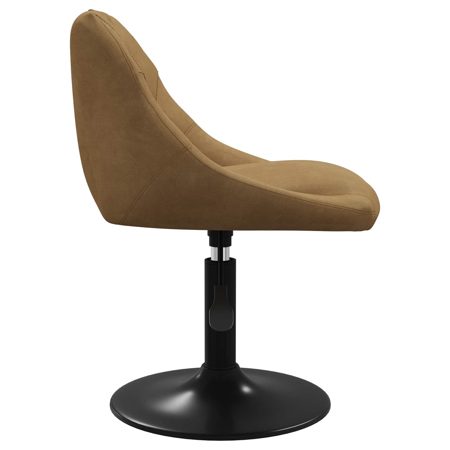 Swivel Spisestoler 2 stk. Kunstlær Brun 46 x 44 x 77.5 cm