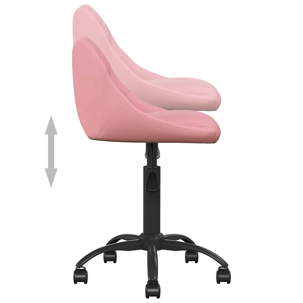 Spisestol rosa fløyel
