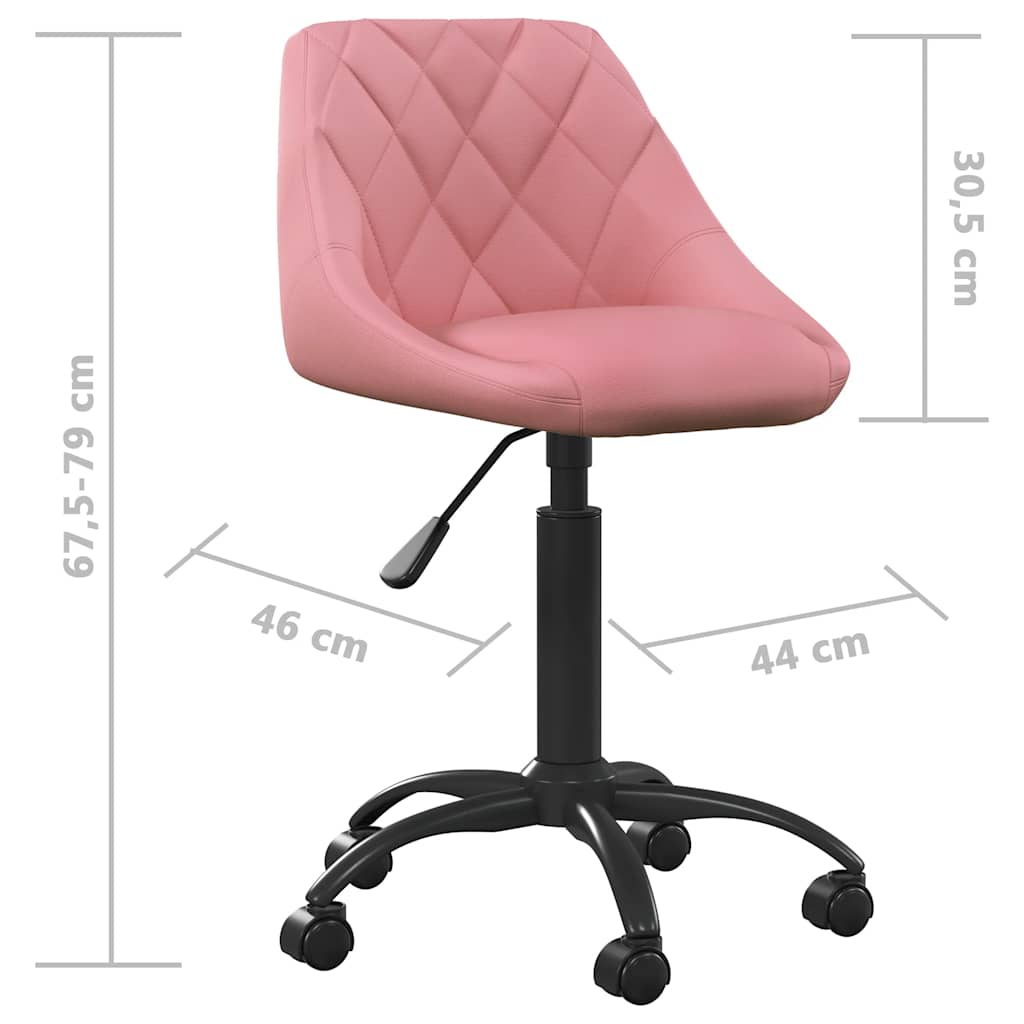 Spisestol rosa fløyel
