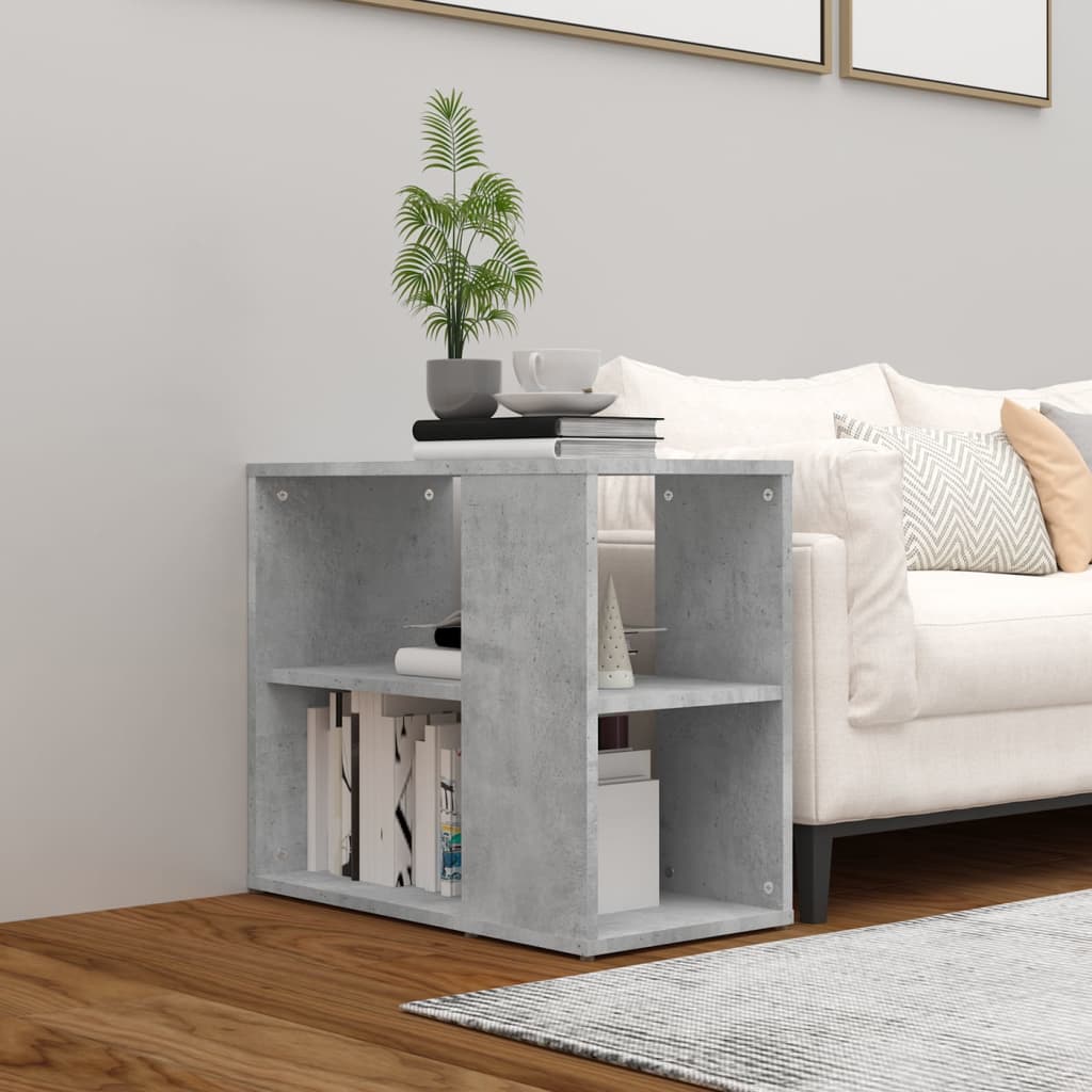 Sideskap betonggrå 60x30x50 cm konstruert tre