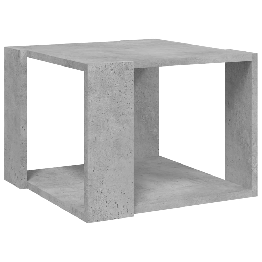 Salongbord betonggrå 40x40x30 cm konstruert tre