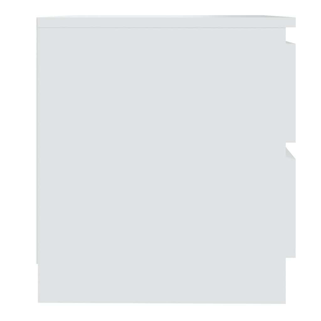 Nattbord 2 stk hvit 50x39x43,5 cm konstruert tre