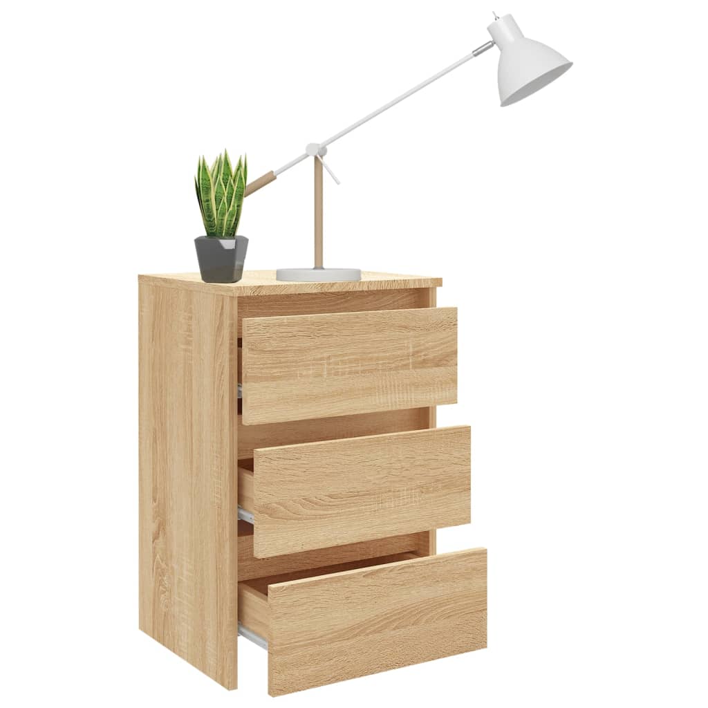 Nattbord sonoma eik 40x35x62,5 cm konstruert tre