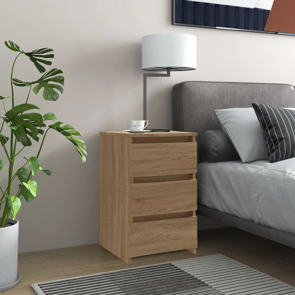 Nattbord sonoma eik 40x35x62,5 cm konstruert tre