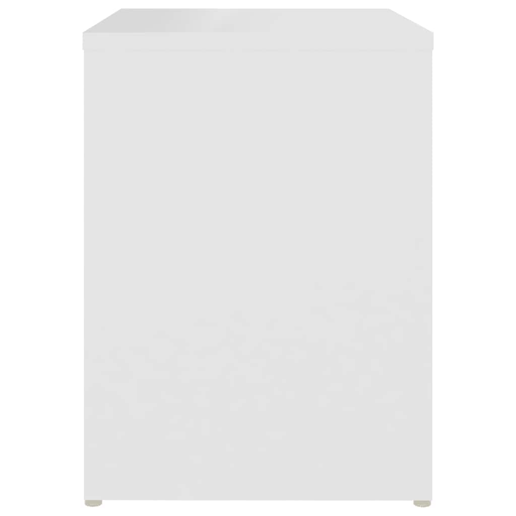 Nattbord 2 stk hvit 40x30x40 cm konstruert tre