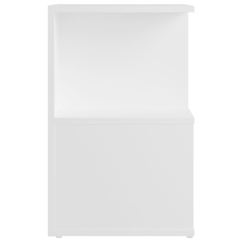 Nattbord 2 stk hvit 35x35x55 cm konstruert tre