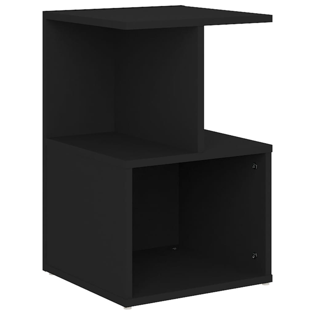 Nattbord svart 35x35x55 cm konstruert tre