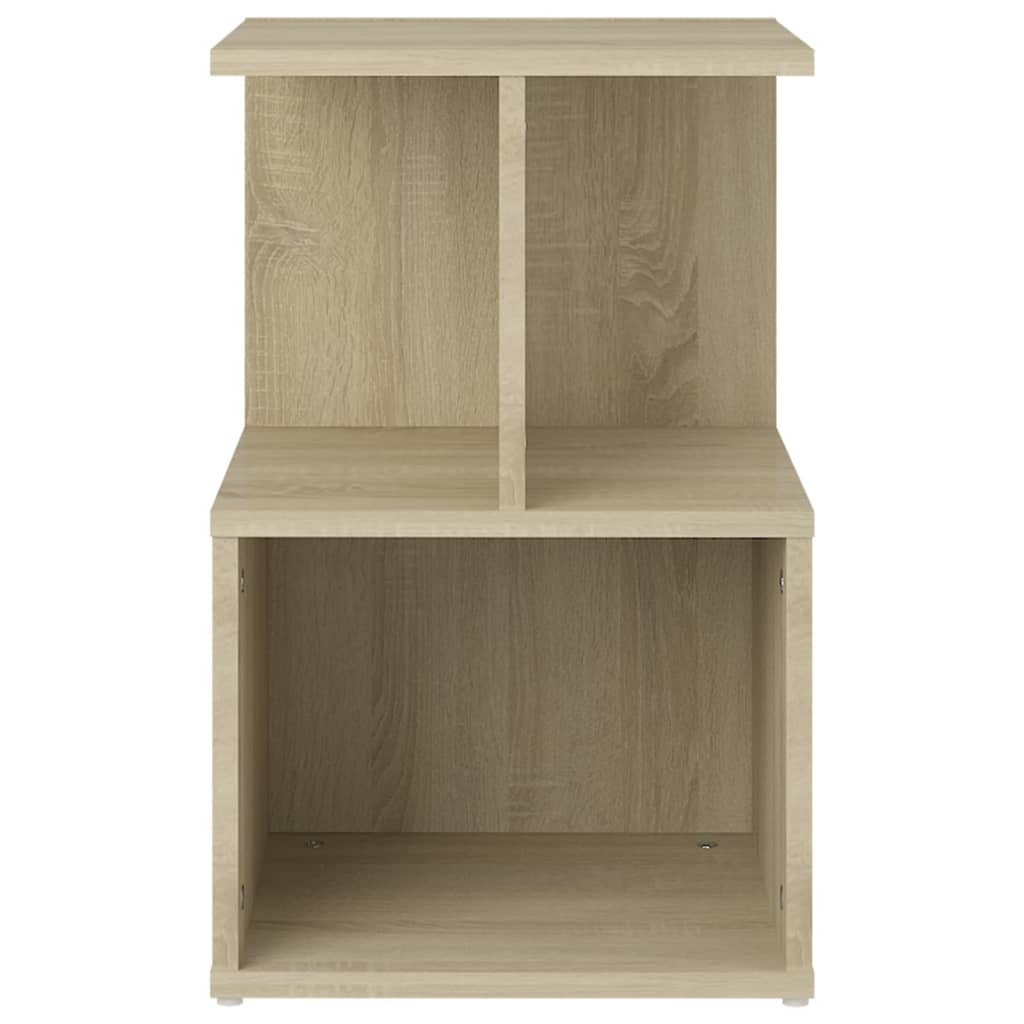 Nattbord 2 stk sonoma eik 35x35x55 cm konstruert tre