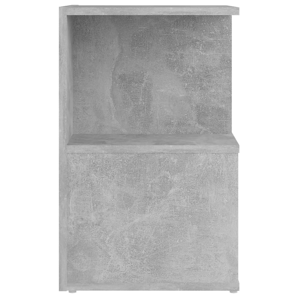 Nattbord 2 stk betonggrå 35x35x55 cm konstruert tre