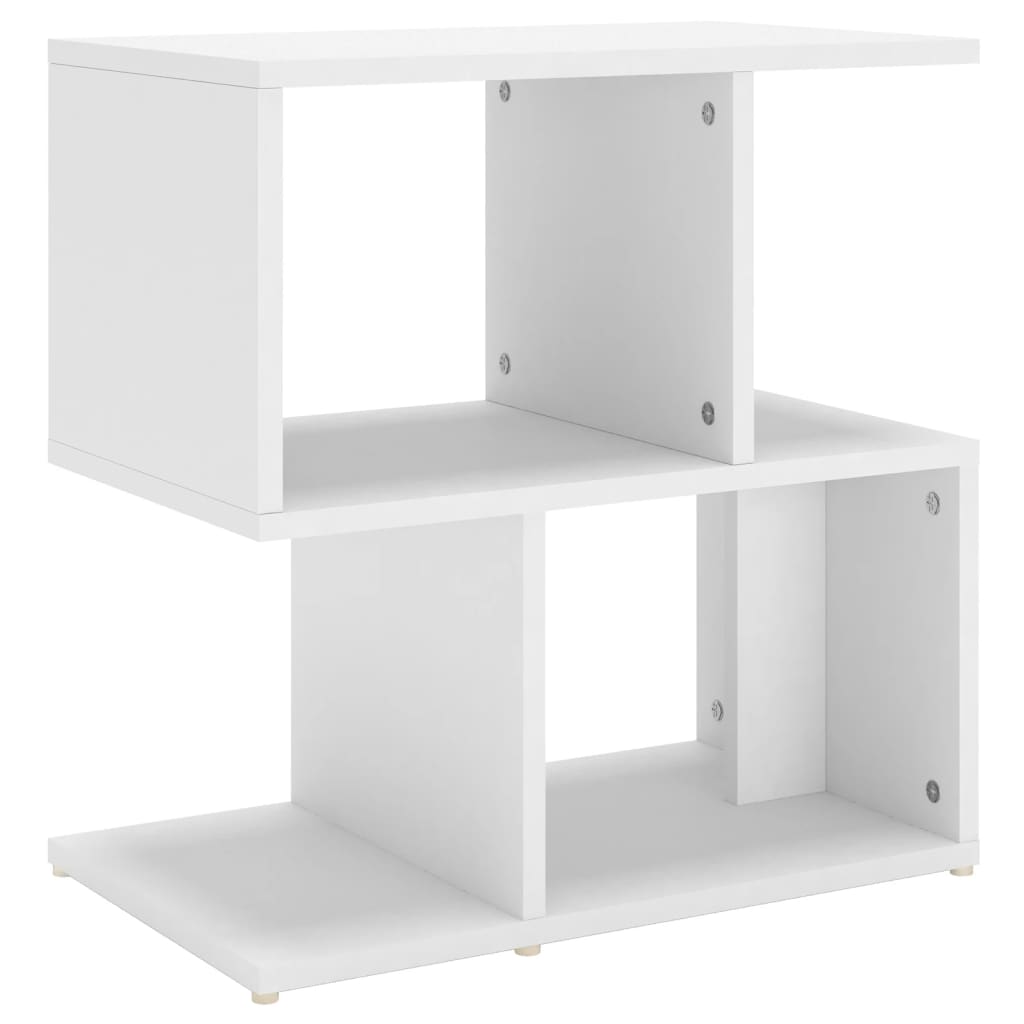 Nattbord hvit 50x30x51,5 cm konstruert tre