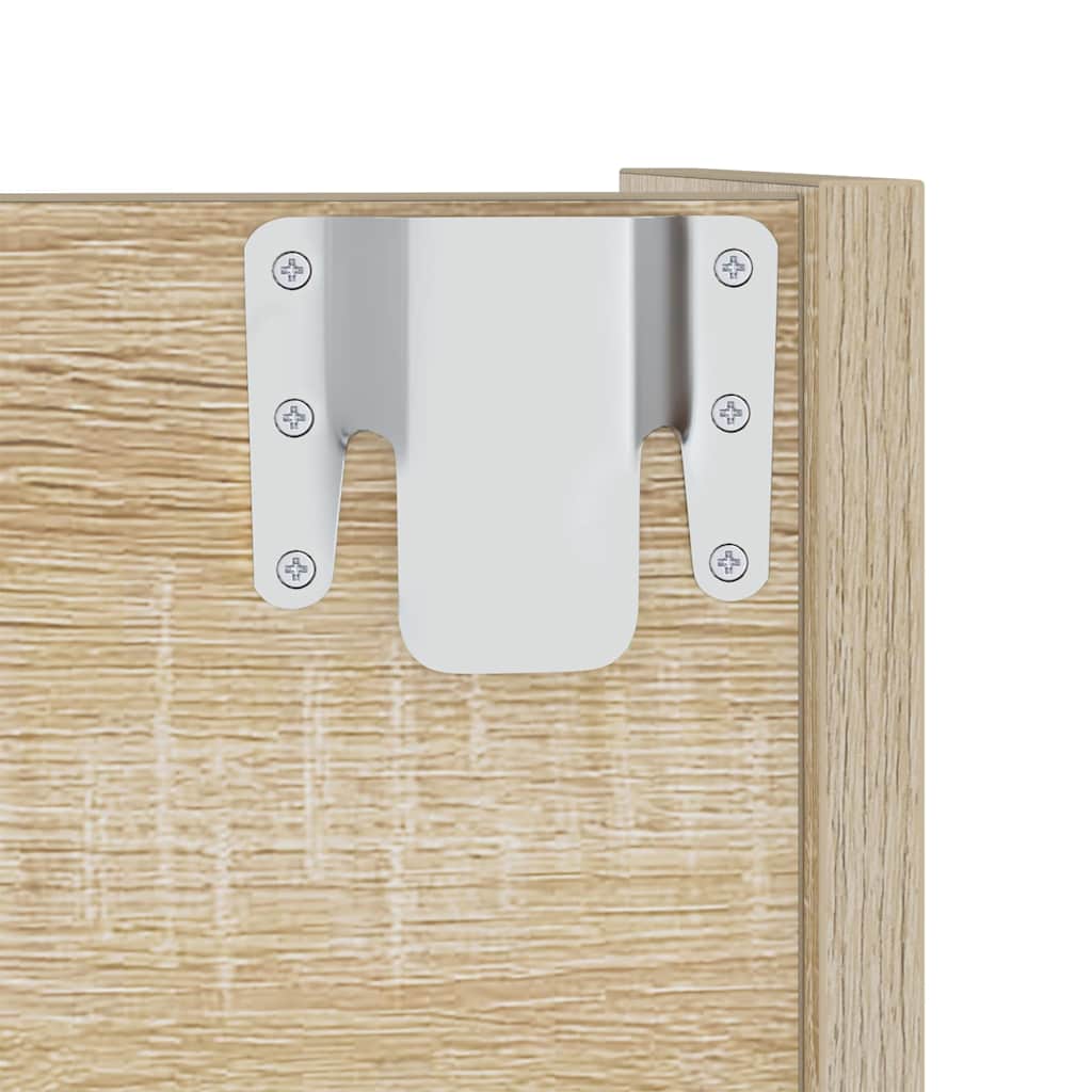 Veggskoskap sonoma eik 60x18x60 cm sponplate